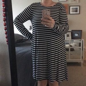 Black and white dress